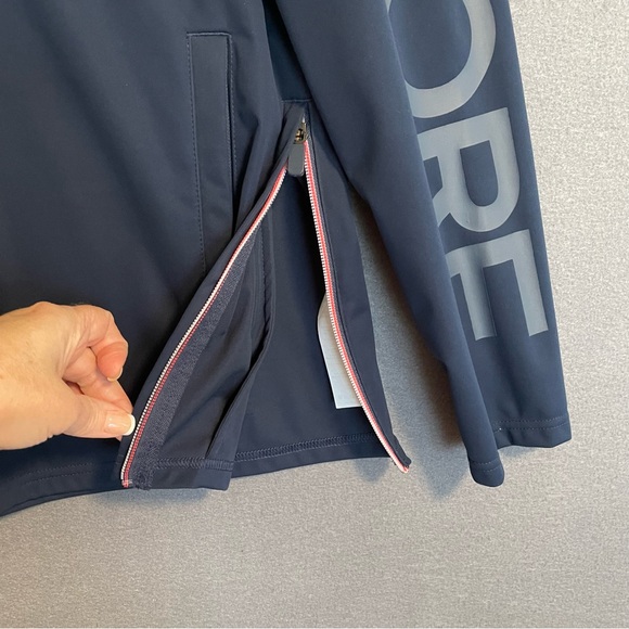 G/FORE Men's Golf Quarter-Zip Pullover Windbreaker Size Medium in Twilight FLAW - Picture 4 of 11